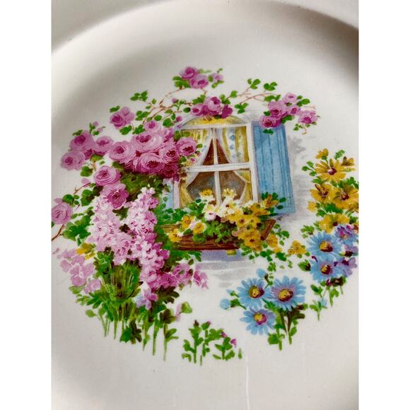 Set of 6 Edwin Knowles Dinner Plates - 1930s Cottage Style, - Picture 9 of 10